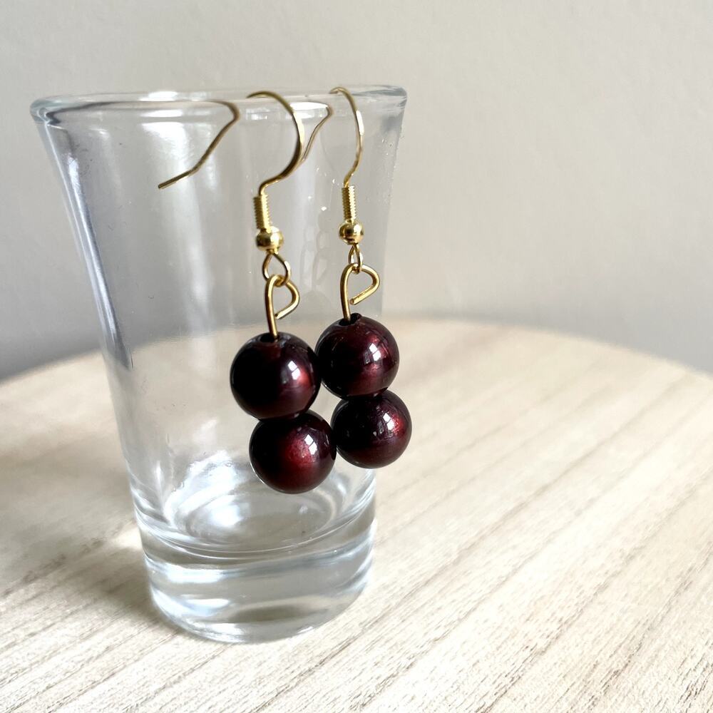 Sevyn Beaded Earrings NWT handmade metallic delicate lightweight vintage stateme